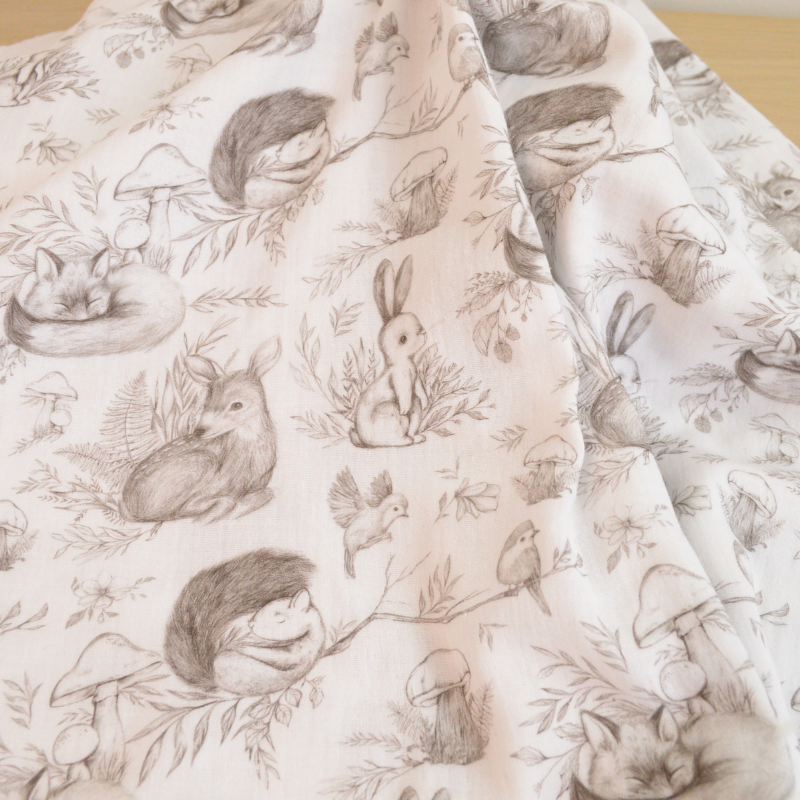 Banderole prénom en tissu - Personnalisée et fait main