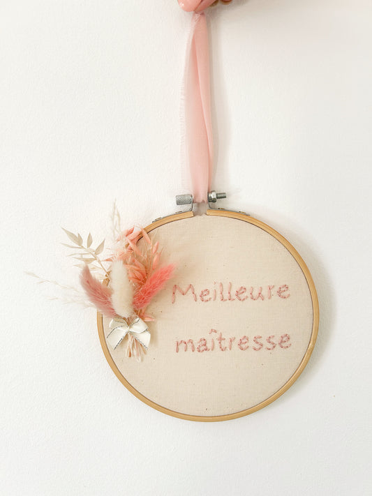 Petit tambour fleurs séchées