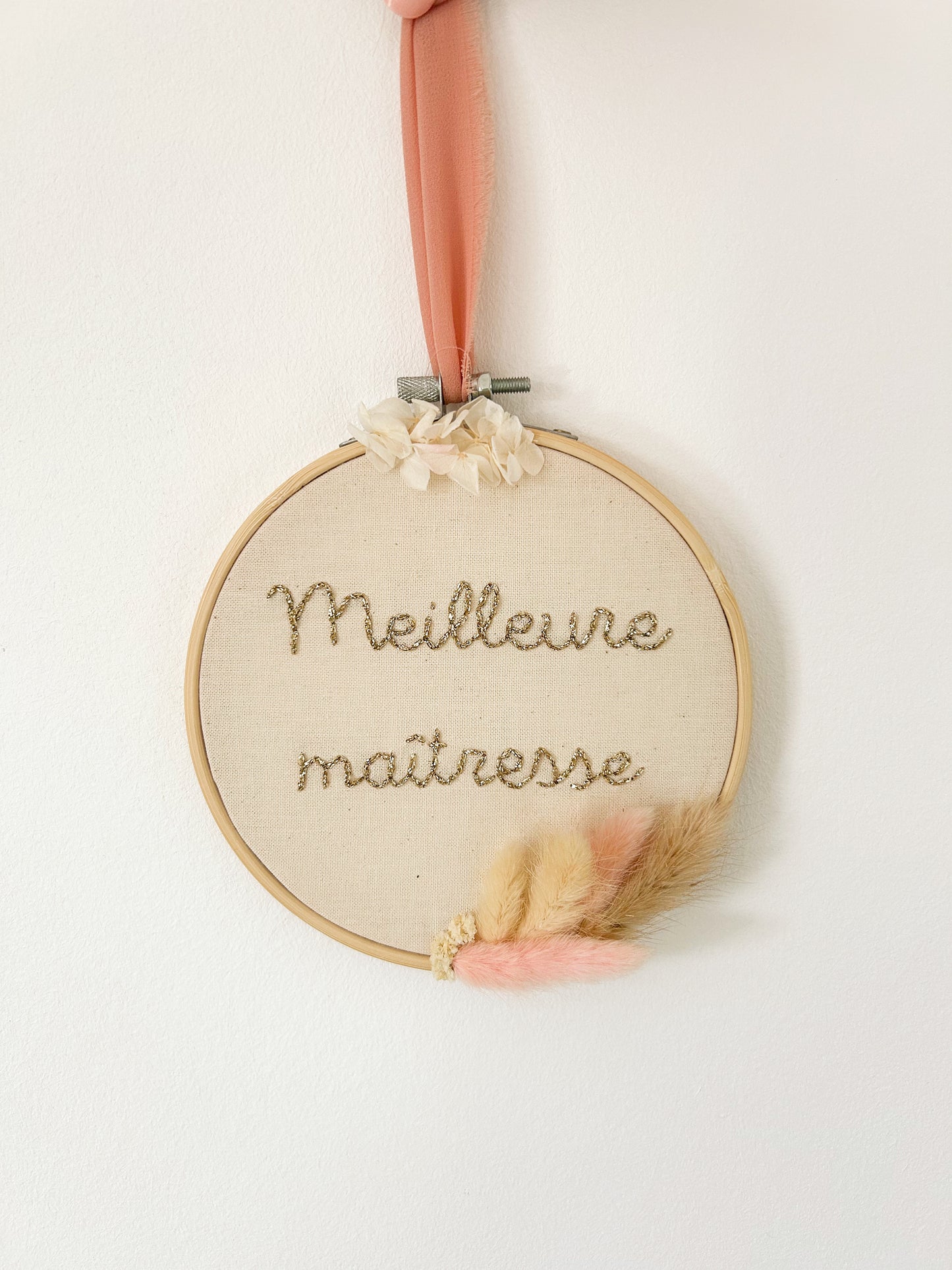 Petit tambour fleurs séchées