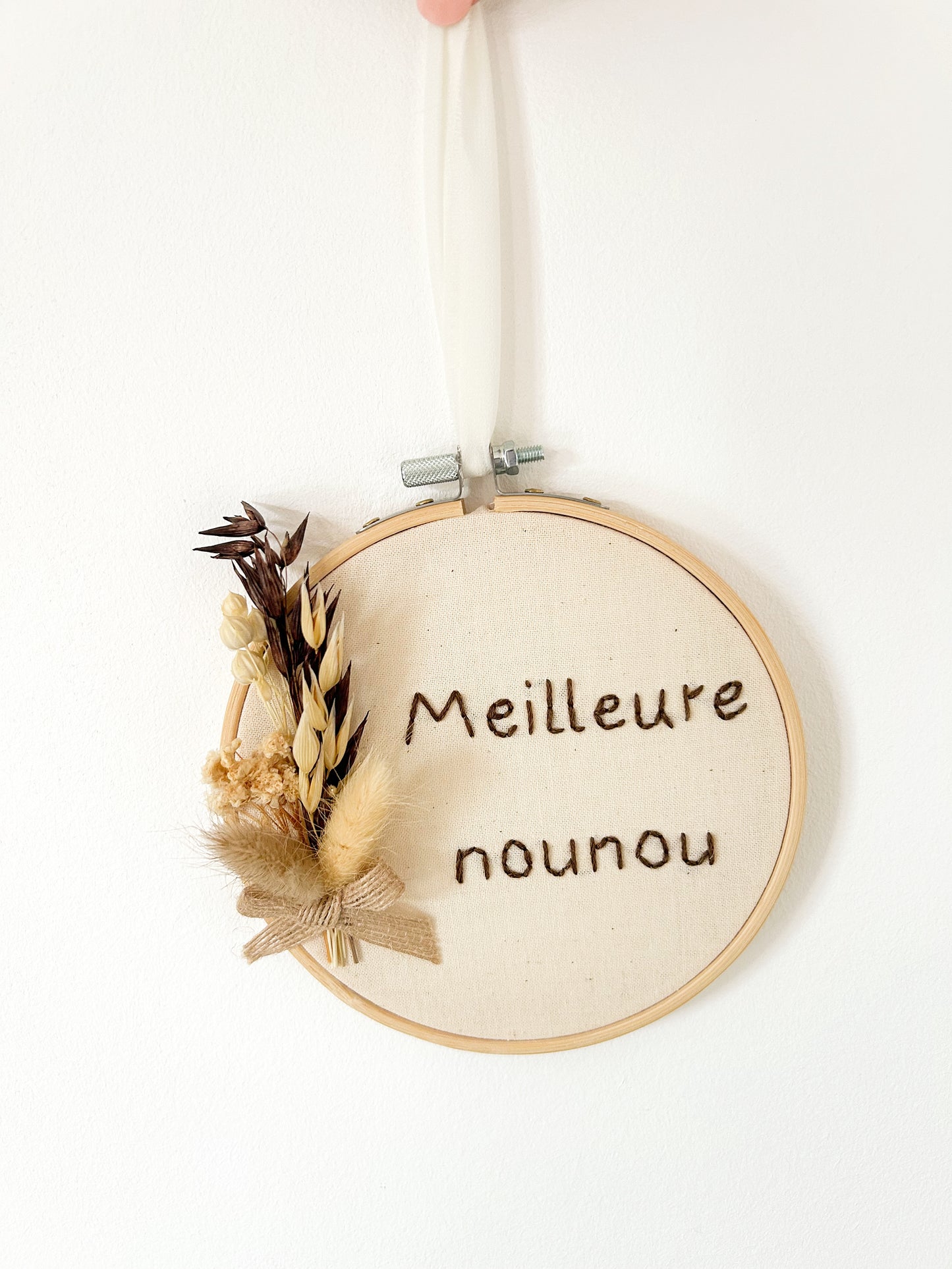 Petit tambour fleurs séchées