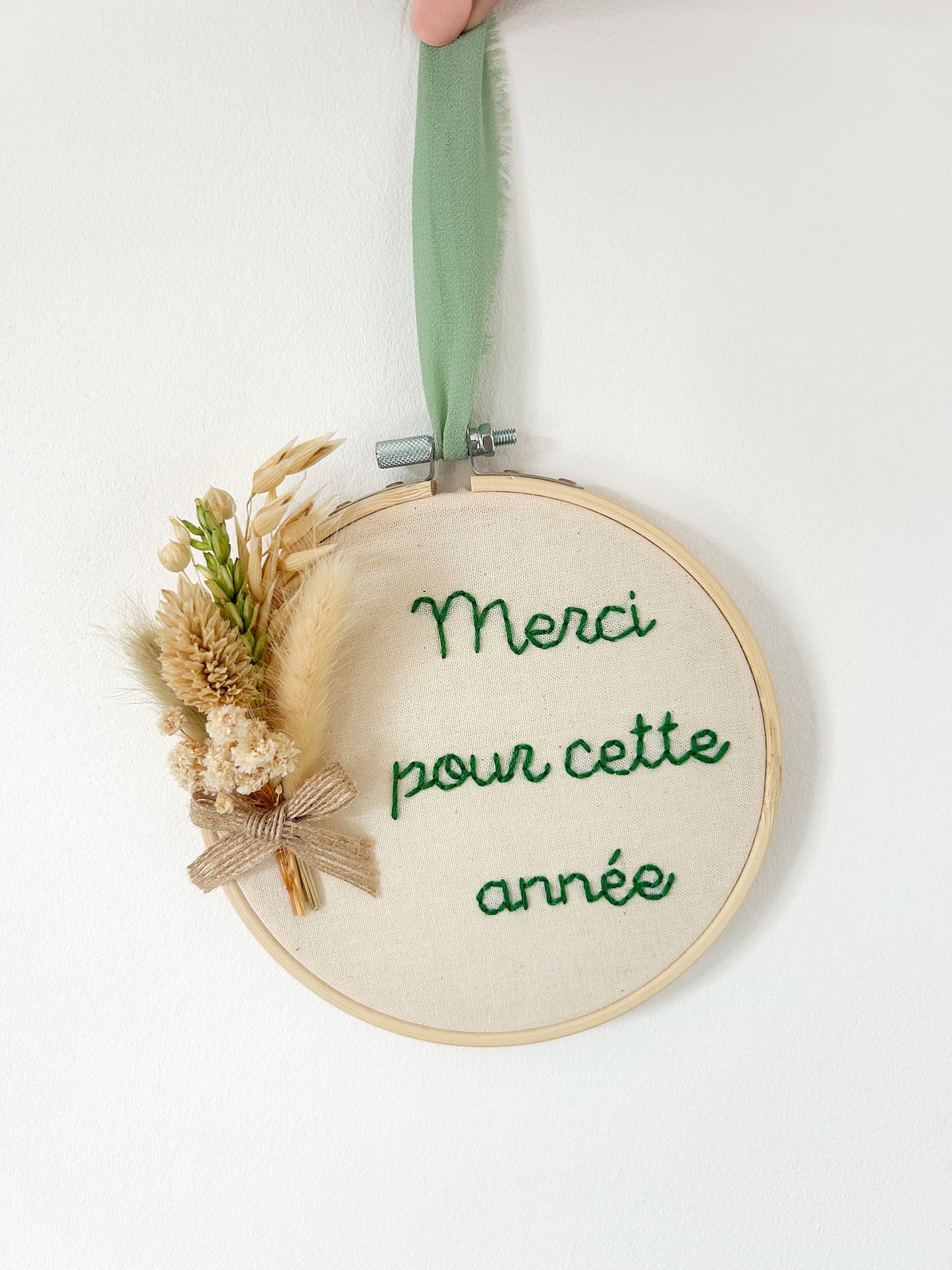 Petit tambour fleurs séchées
