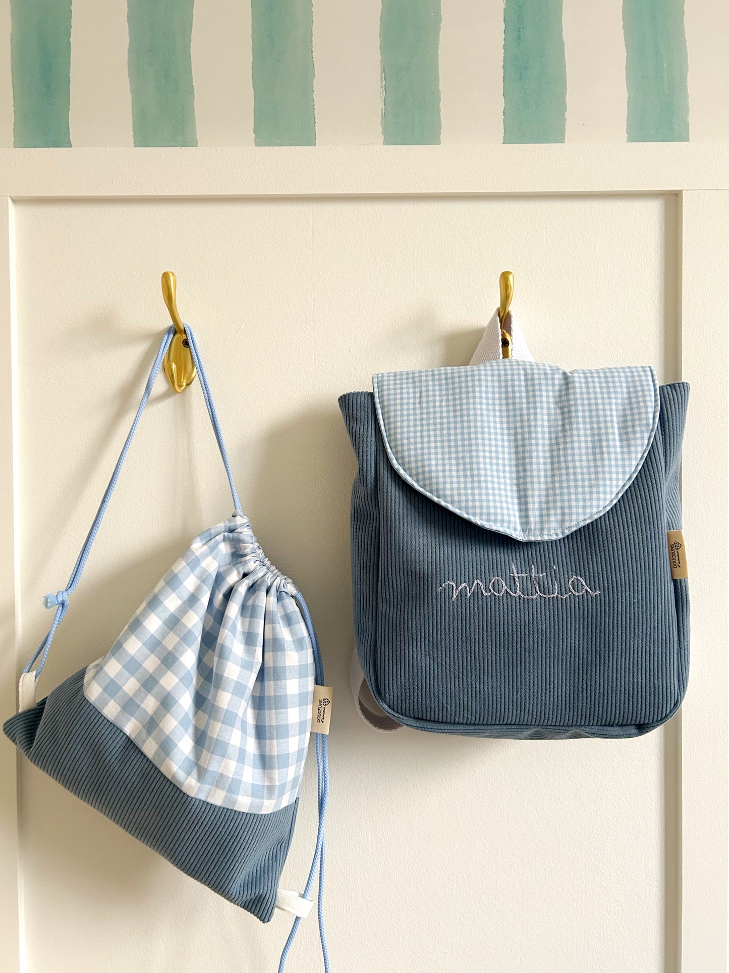 Ensemble sac à dos et sac de change