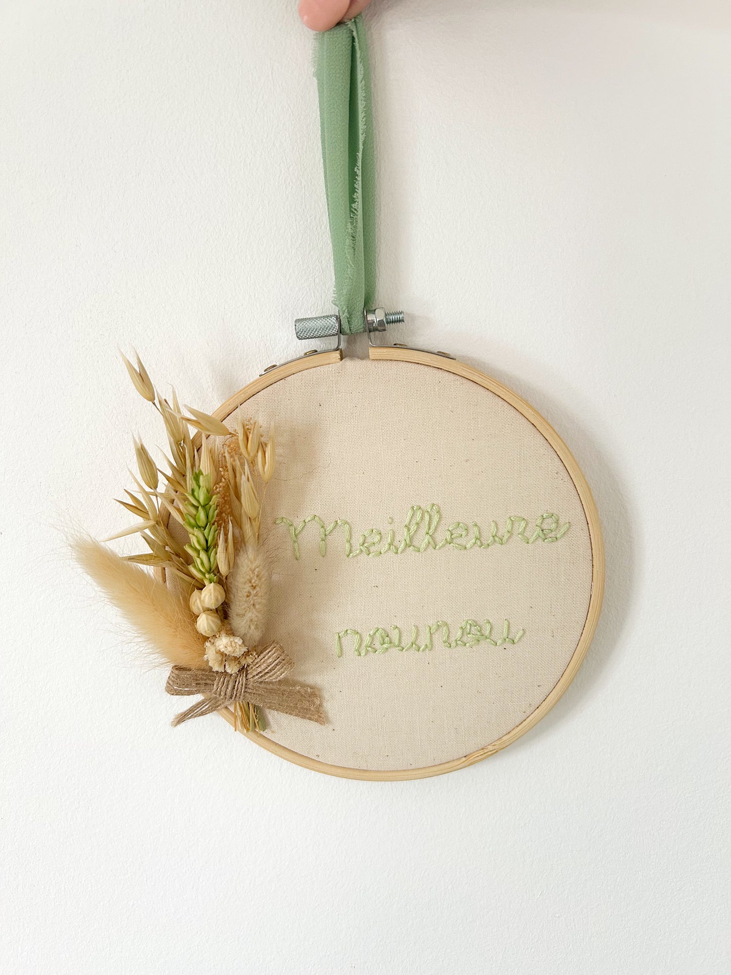 Petit tambour fleurs séchées