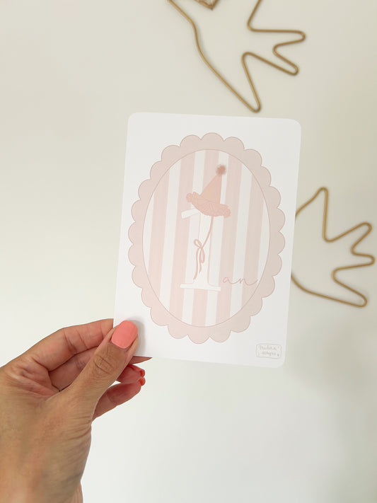 Carte 1 an fille