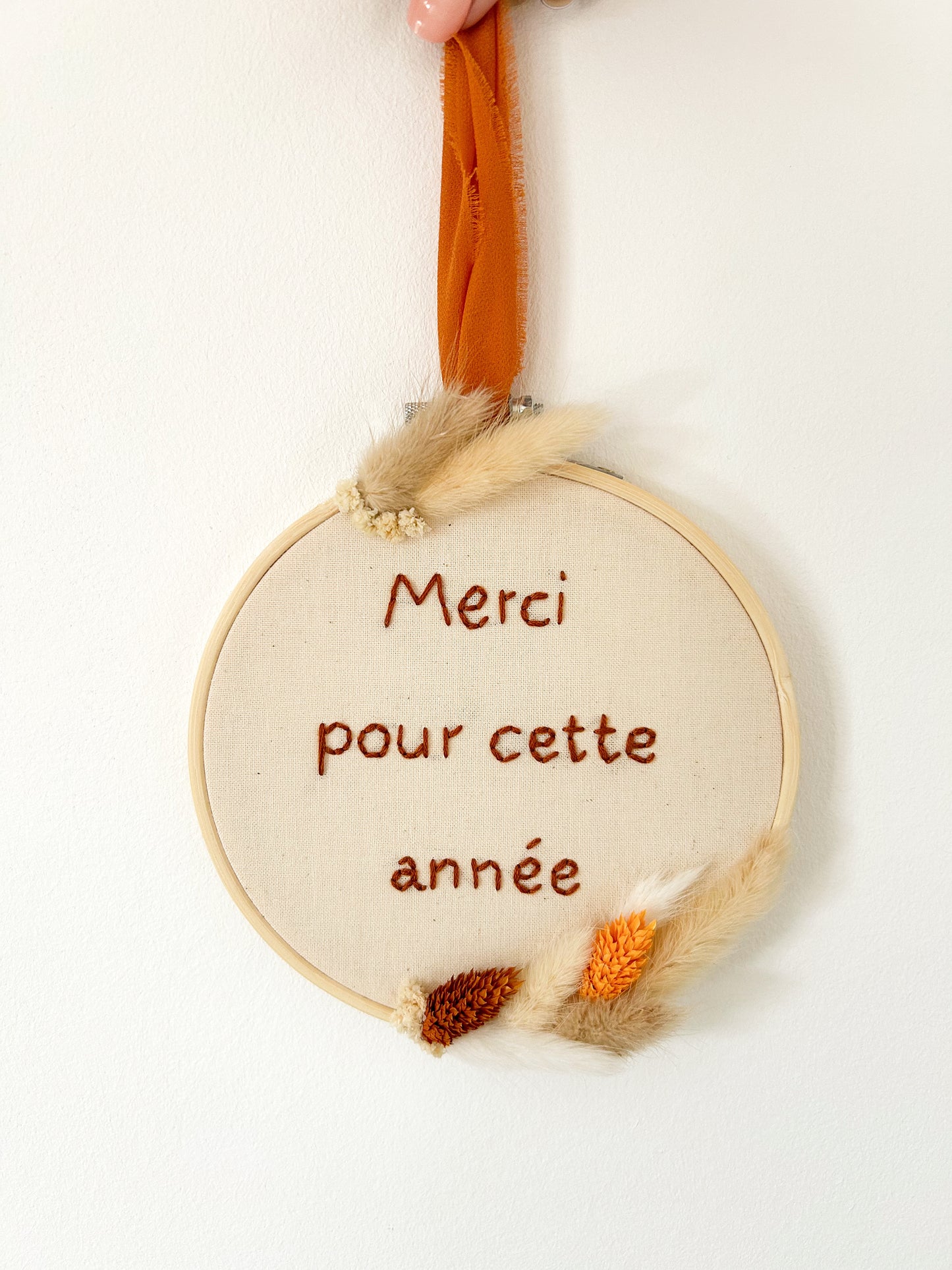 Petit tambour fleurs séchées