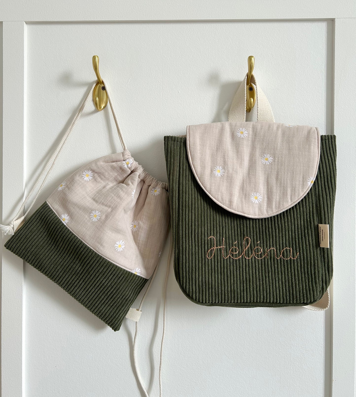 Ensemble sac à dos et sac de change