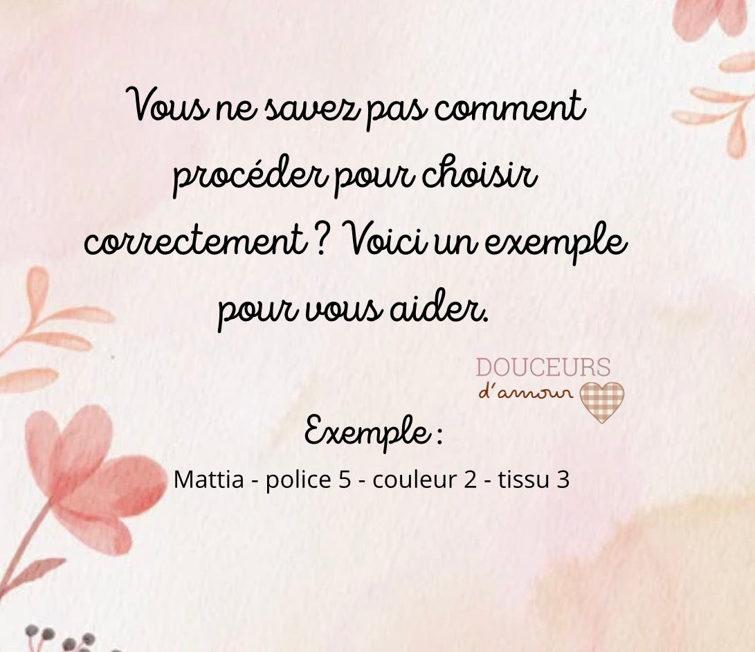Tambour prénom