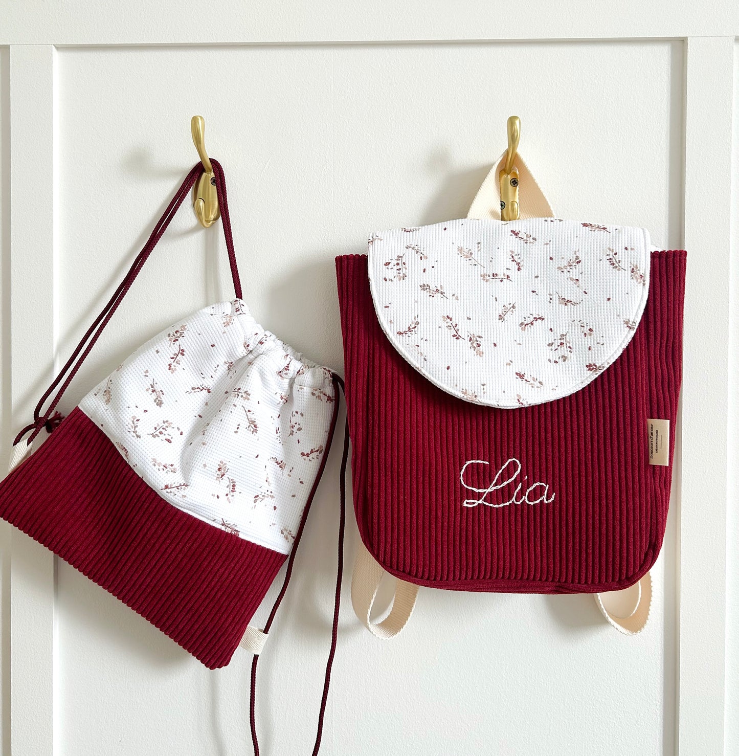 Ensemble sac à dos et sac de change
