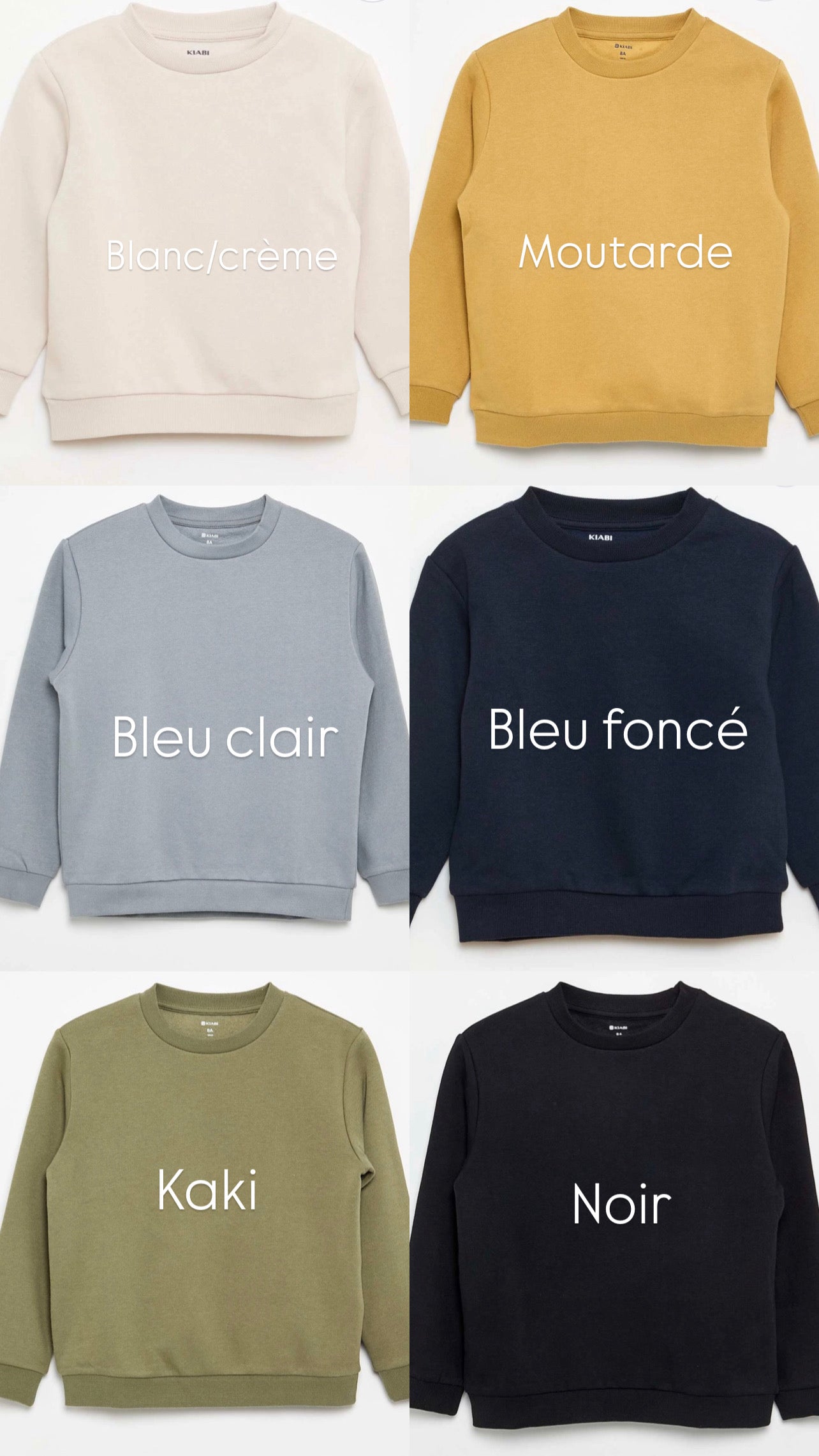 Sweat à broder