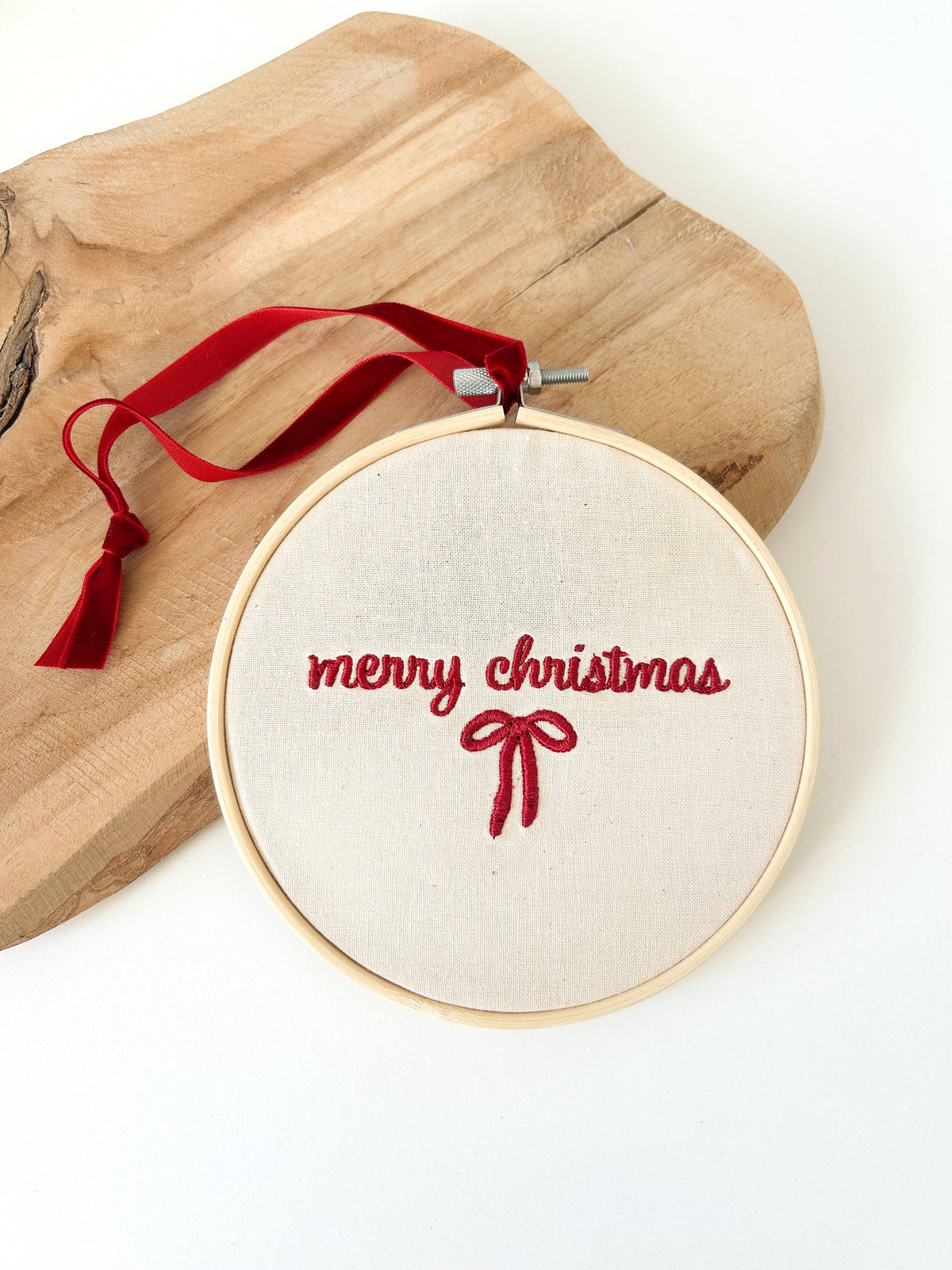Petit tambour brodé Noël