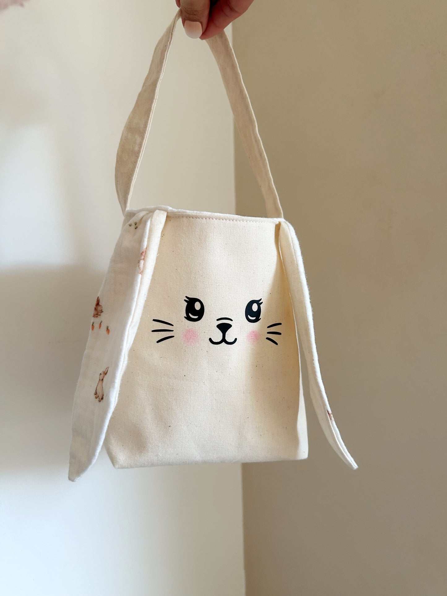 Panier lapin de Pâques personnalisé pour enfant – chasse aux œufs