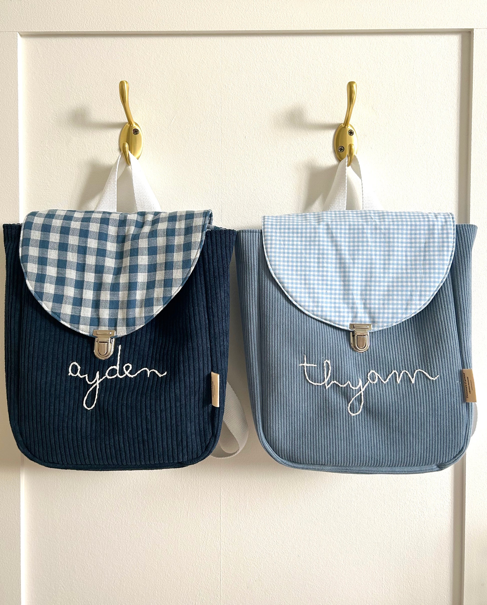 Sac à dos maternelle à personnaliser selon vos envies broderie à la main 